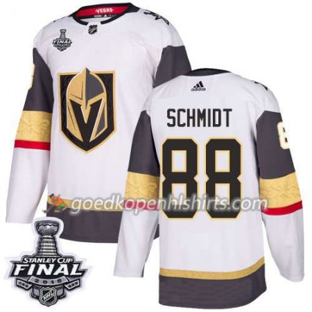 Vegas Golden Knights Nate Schmidt 88 2018 Stanley Cup Final Patch Adidas Wit Authentic Shirt - Mannen
